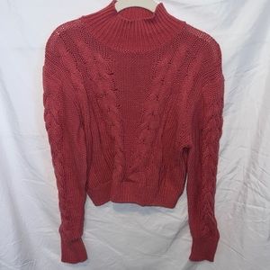 Aéropostale pink knit sweater